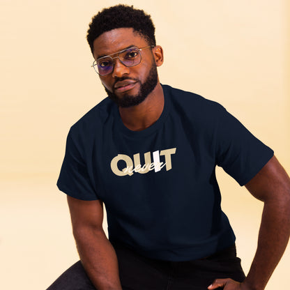 I Never Quit | Men Round Neck Half Sleeve T-shirt