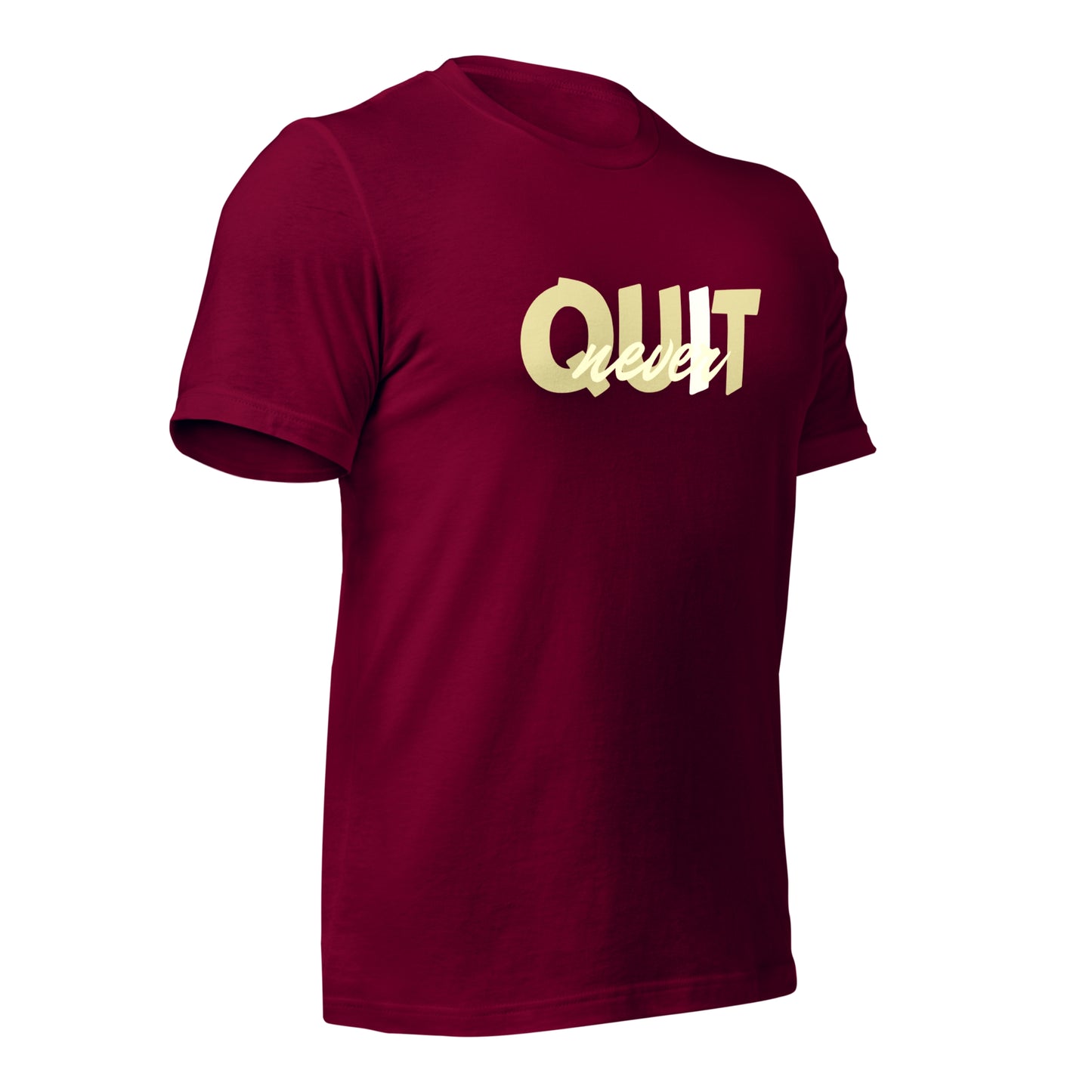 I Never Quit | Men Round Neck Half Sleeve T-shirt