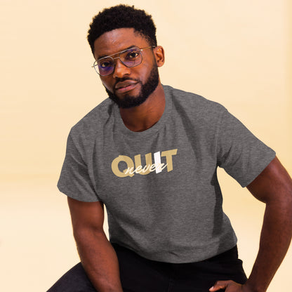 I Never Quit | Men Round Neck Half Sleeve T-shirt