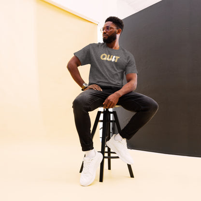 I Never Quit | Men Round Neck Half Sleeve T-shirt