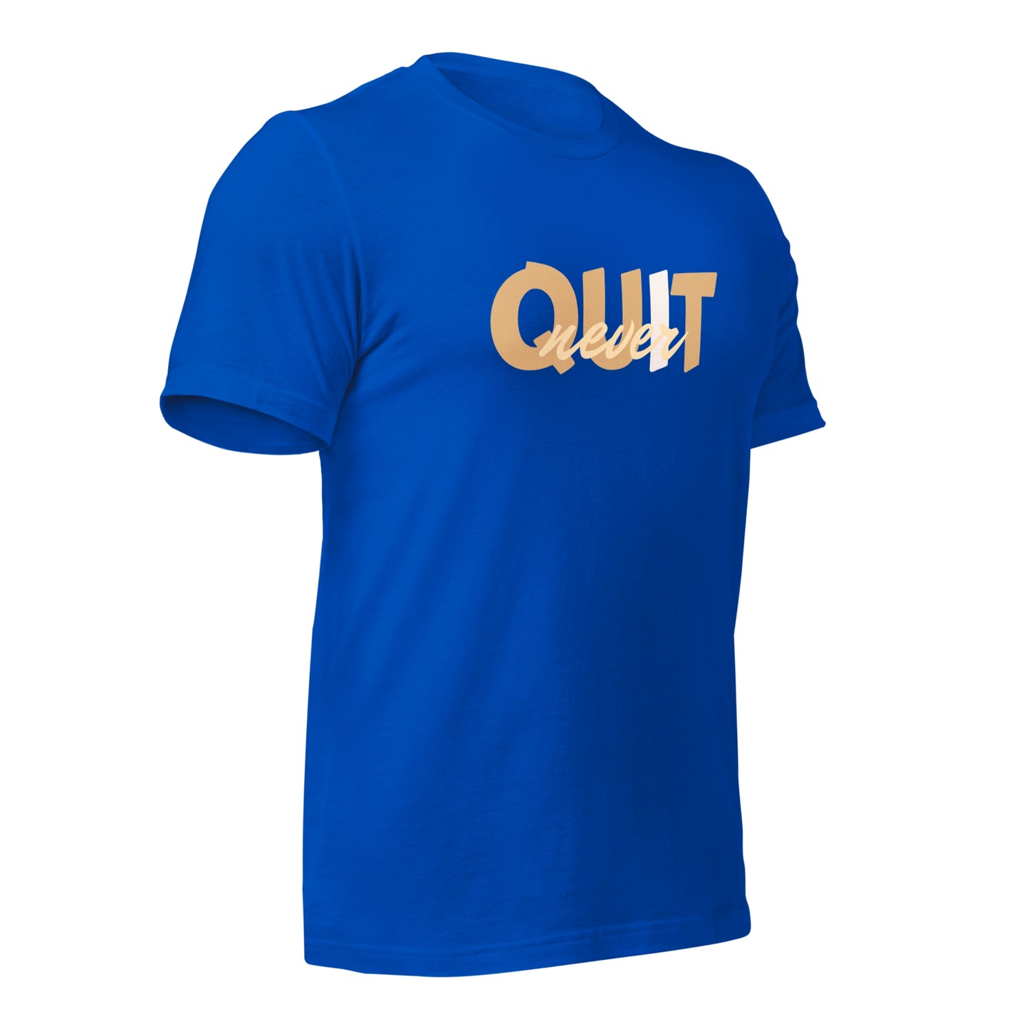 I Never Quit | Men Round Neck Half Sleeve T-shirt