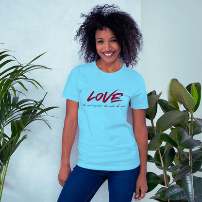Love Secret Ingredient | Women Round Neck Half Sleeve T-shirt