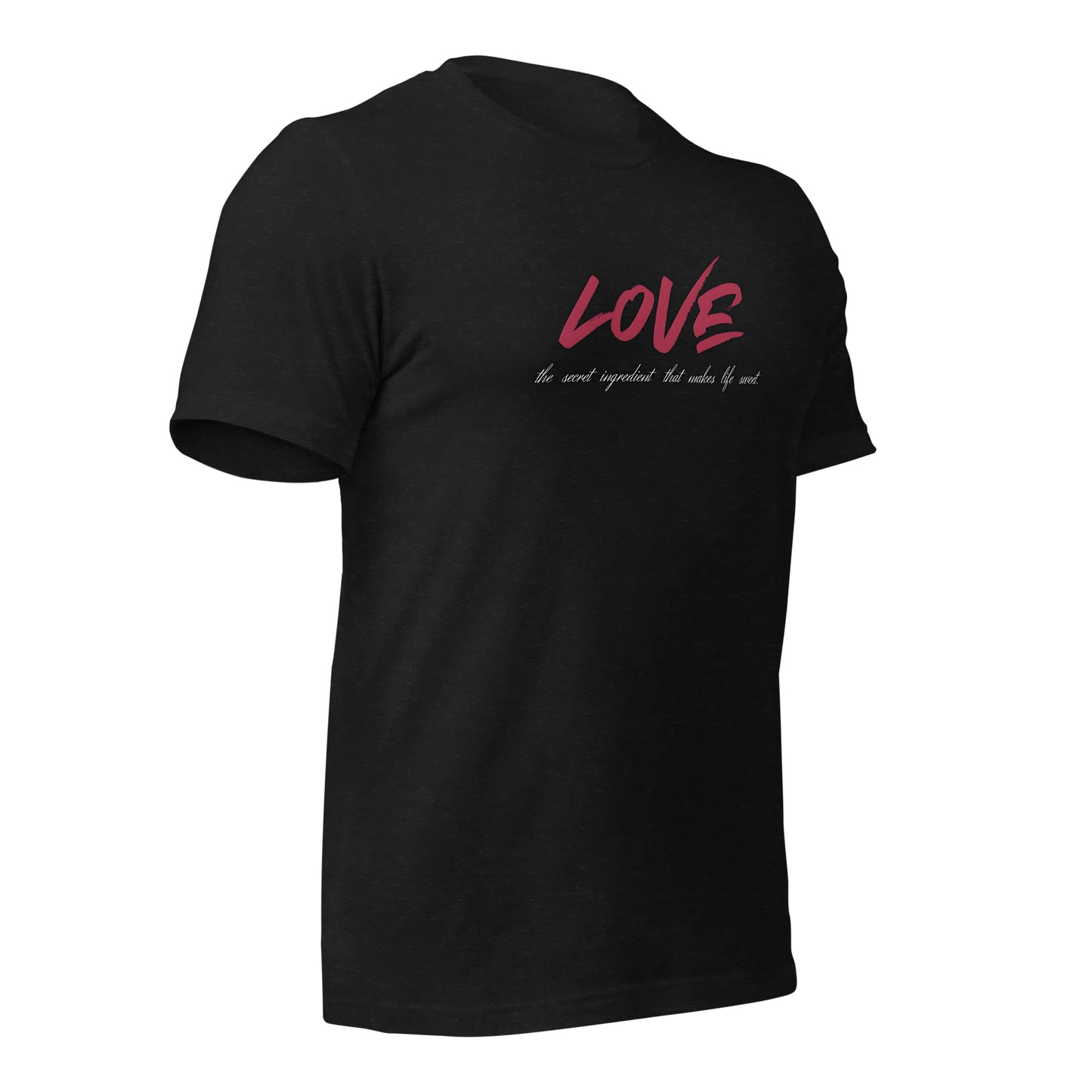 Love Secret Ingredient | Unisex Round Neck Half Sleeve T-shirt