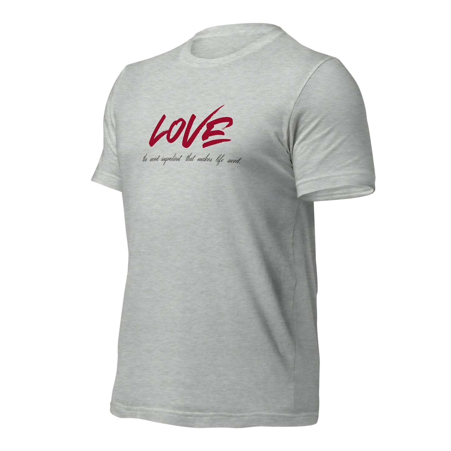 Love Secret Ingredient | Unisex Round Neck Half Sleeve T-shirt
