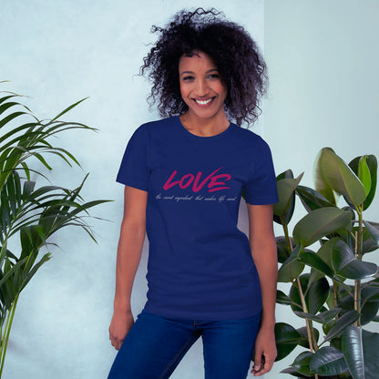 Love Secret Ingredient | Women Round Neck Half Sleeve T-shirt