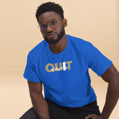 I Never Quit | Men Round Neck Half Sleeve T-shirt