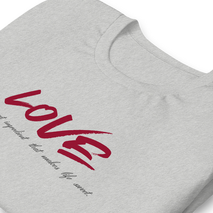 Love Secret Ingredient | Women Round Neck Half Sleeve T-shirt