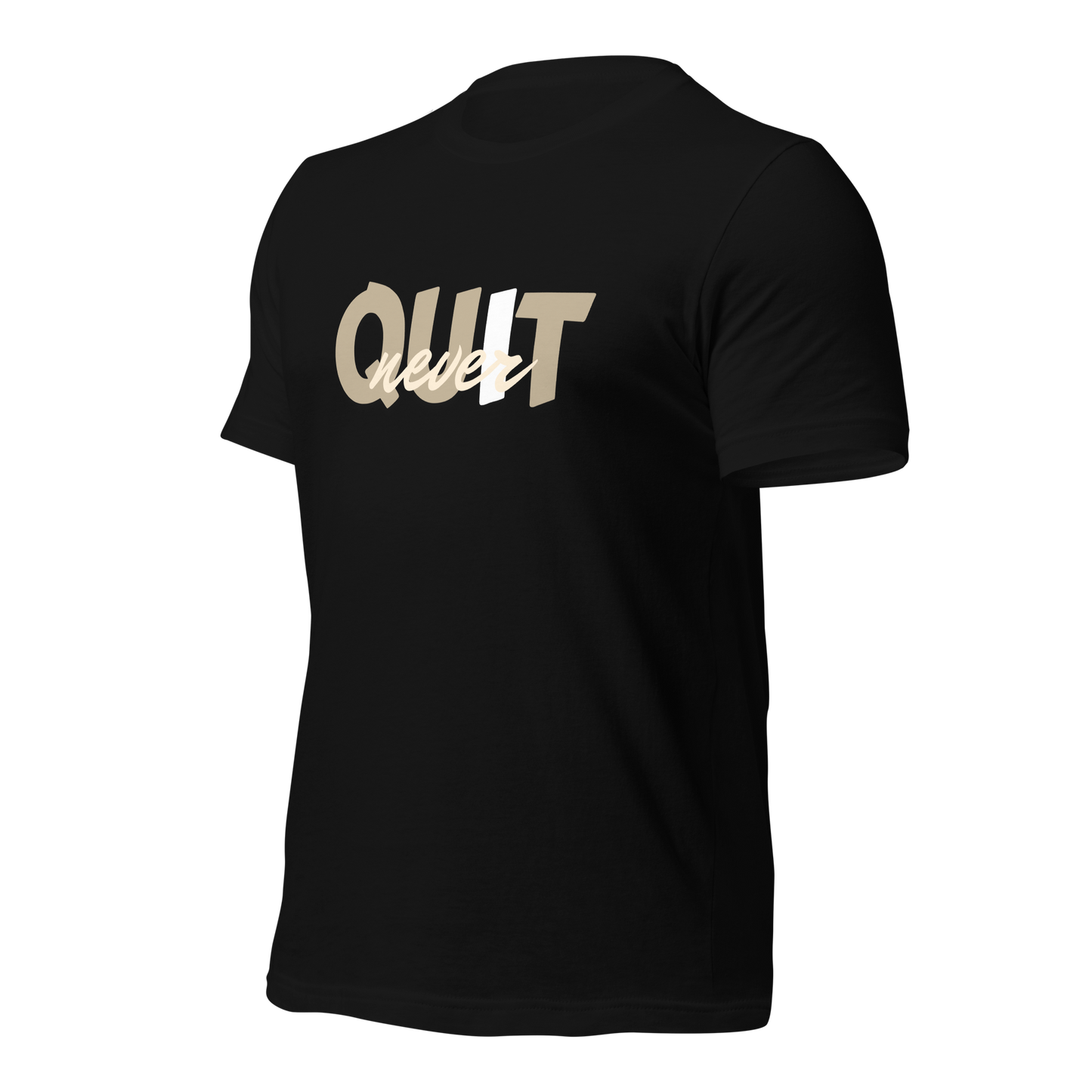 I Never Quit | Men Round Neck Half Sleeve T-shirt