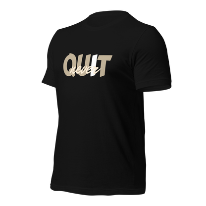 I Never Quit | Men Round Neck Half Sleeve T-shirt
