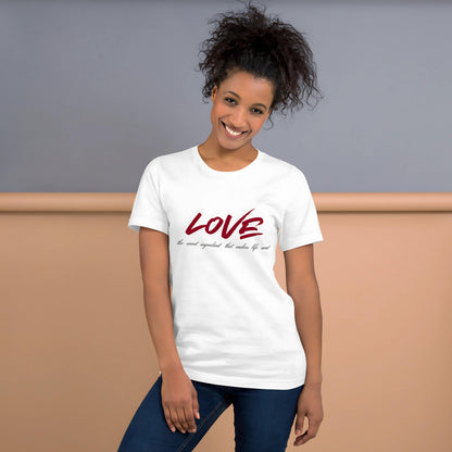 Love Secret Ingredient | Women Round Neck Half Sleeve T-shirt