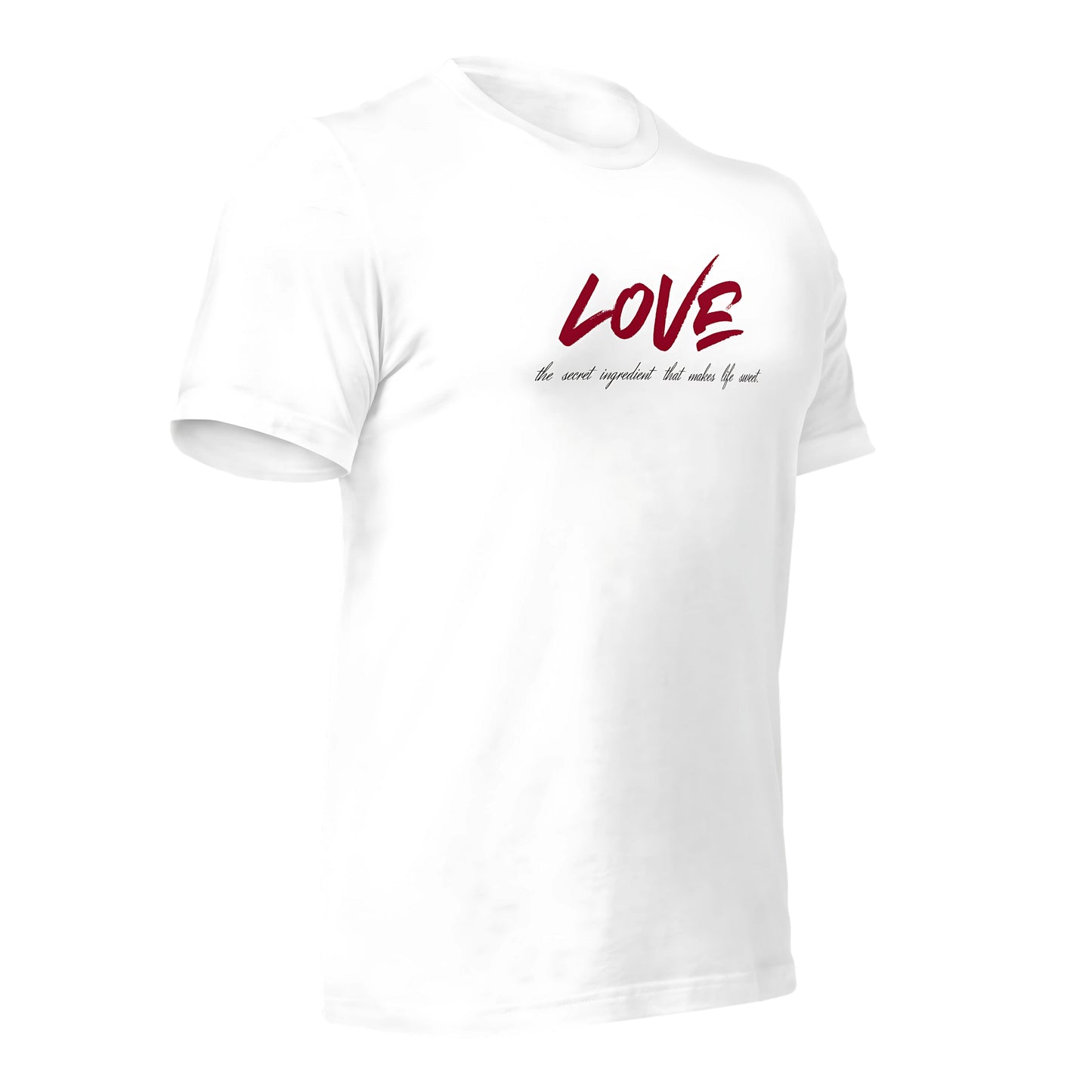 Love Secret Ingredient | Unisex Round Neck Half Sleeve T-shirt