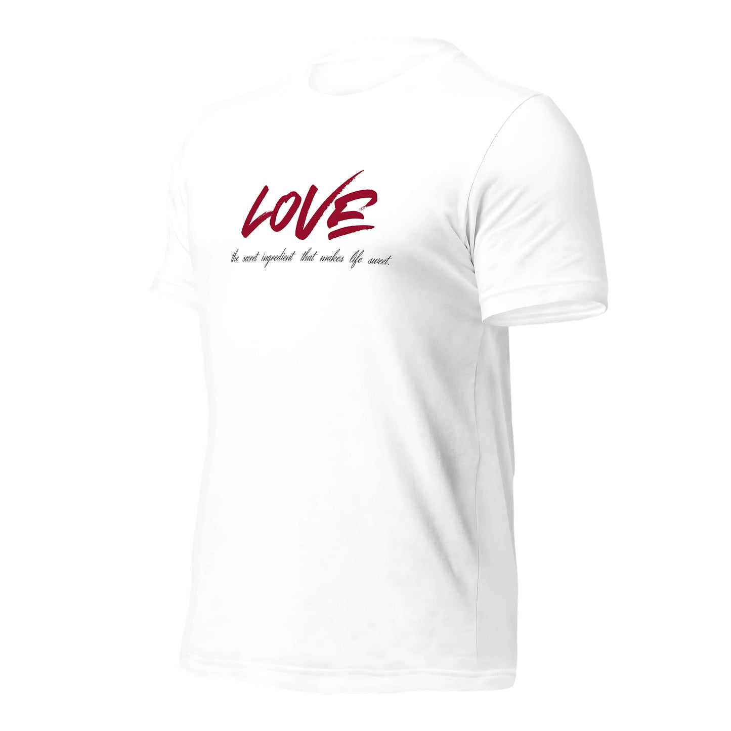 Love Secret Ingredient | Unisex Round Neck Half Sleeve T-shirt